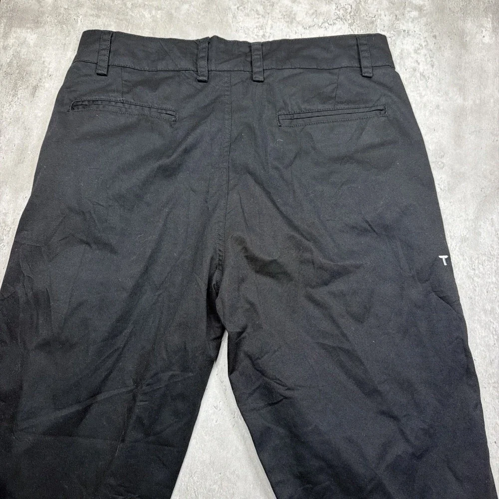Tesla Motors Work Pants Men 34x30 Black Straight Leg Uniform Chino Straight Leg